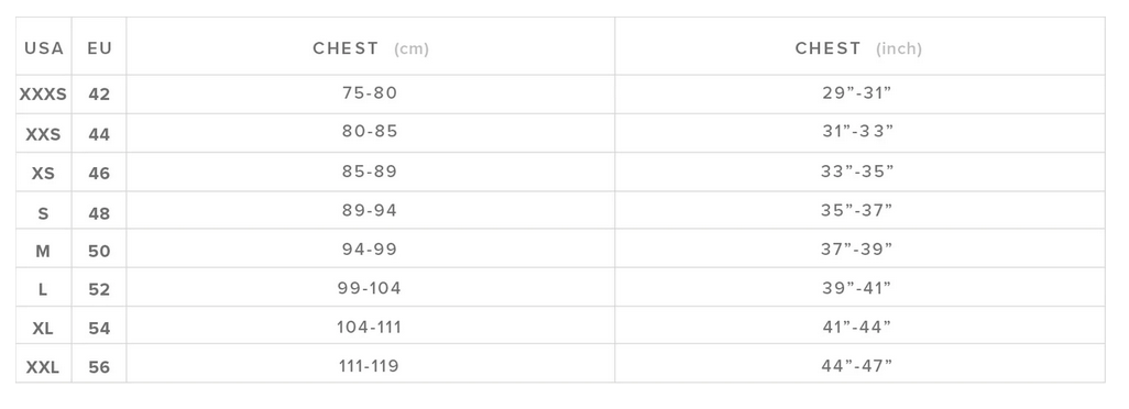 MYSTIC IMPACT VEST 24 0 Size Chart